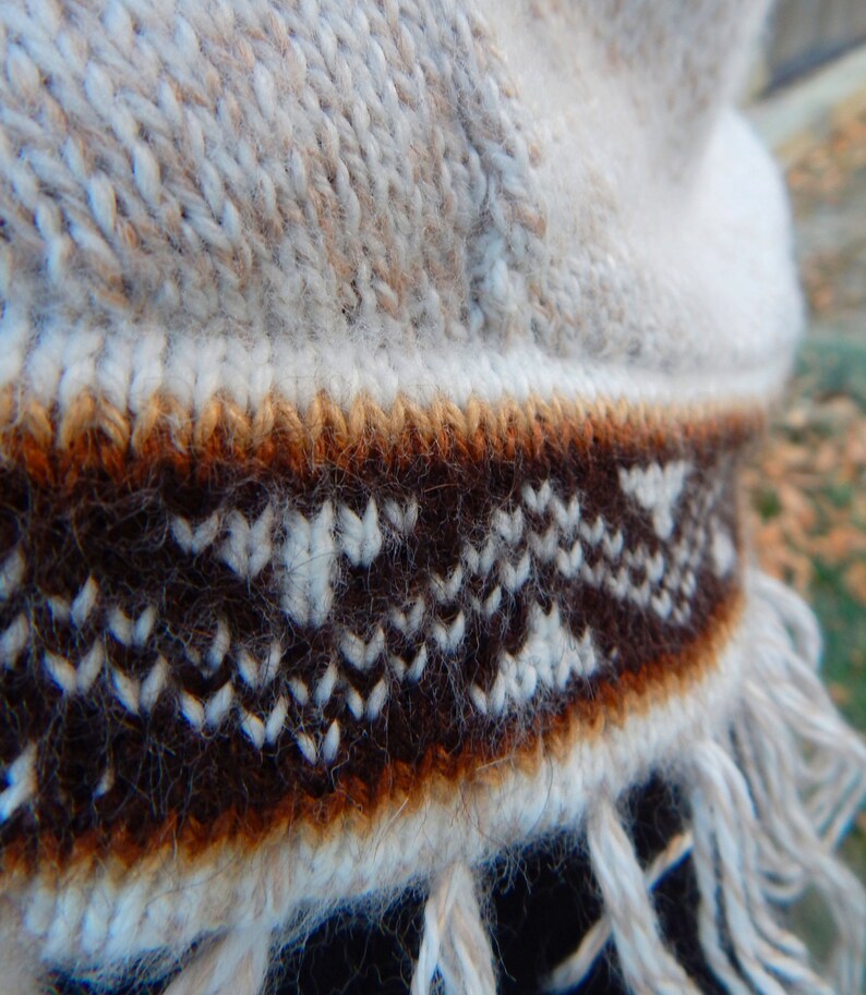 Fine Alpaca Wool Sweater Knit Pullover Perfect Gift Hypoallergenic Jumper Natural Colors Medium Beige