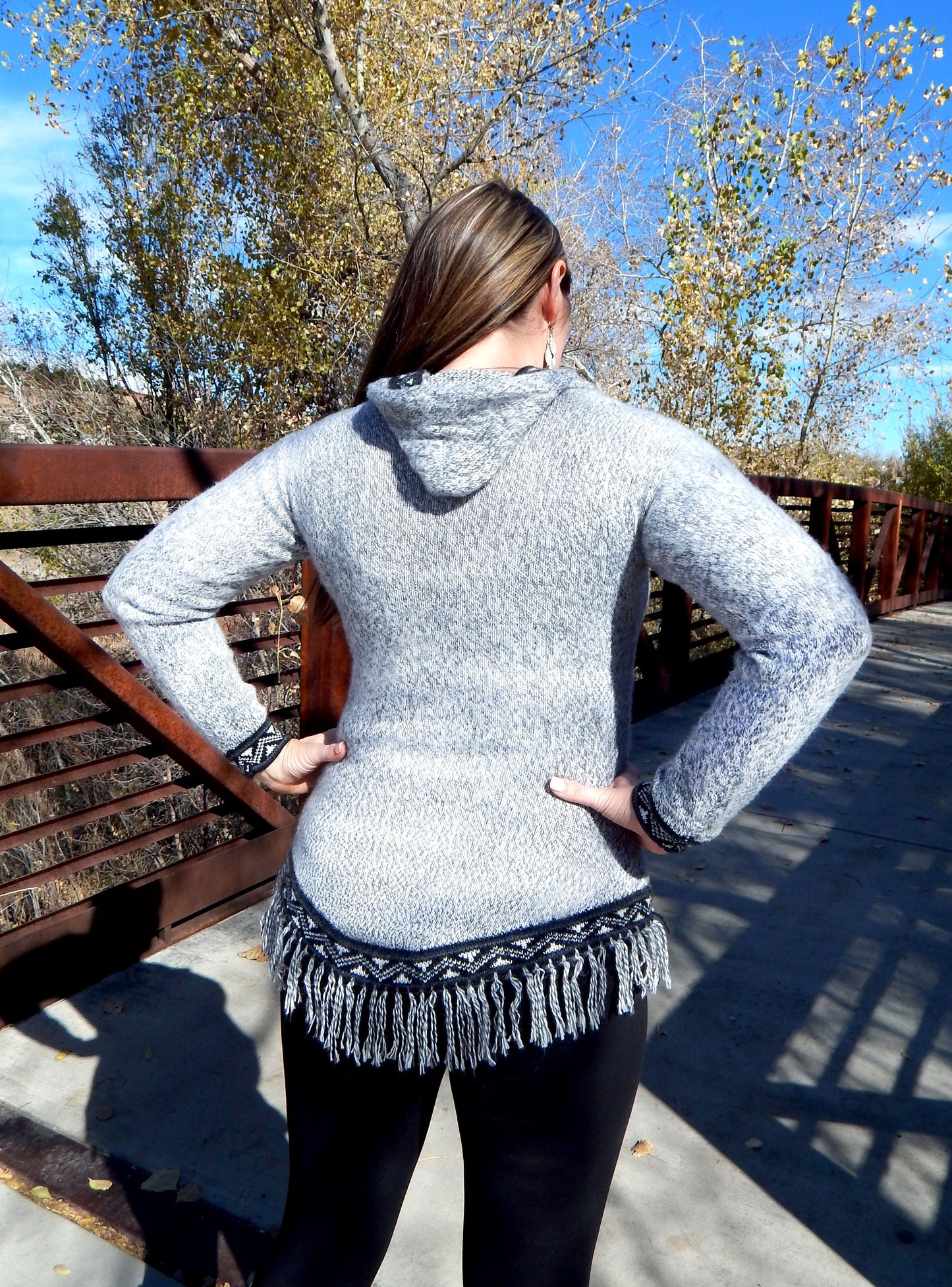 Fine Alpaca Wool Sweater Knit Pullover Perfect Gift Hypoallergenic Jumper Natural Colors Light Gray