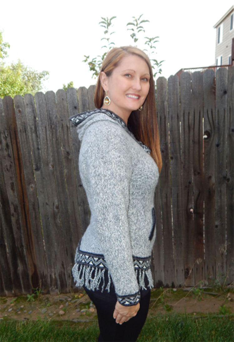 Fine Alpaca Wool Sweater Knit Pullover Perfect Gift Hypoallergenic Jumper Natural Colors Light Gray