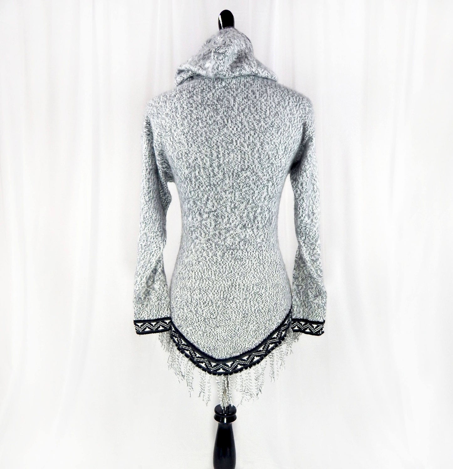 Fine Alpaca Wool Sweater Knit Pullover Perfect Gift Hypoallergenic Jumper Natural Colors Light Gray