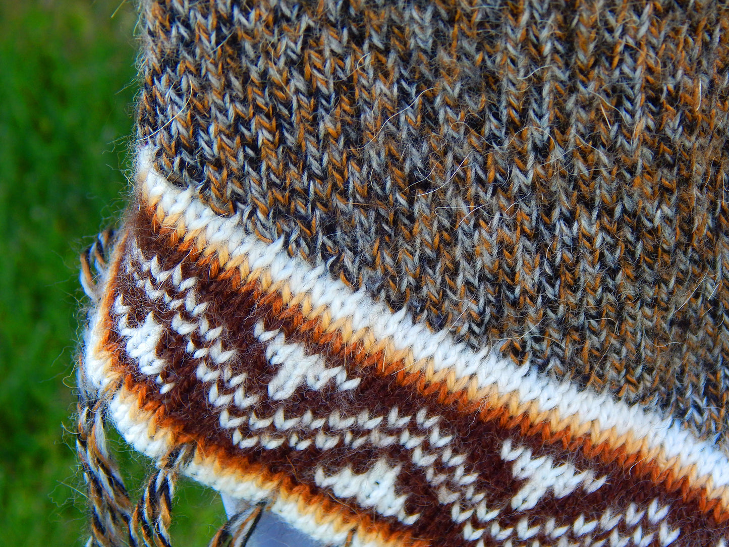 Fine Alpaca Wool Sweater Knit Pullover Perfect Gift Soft Jumper Natural Browns
