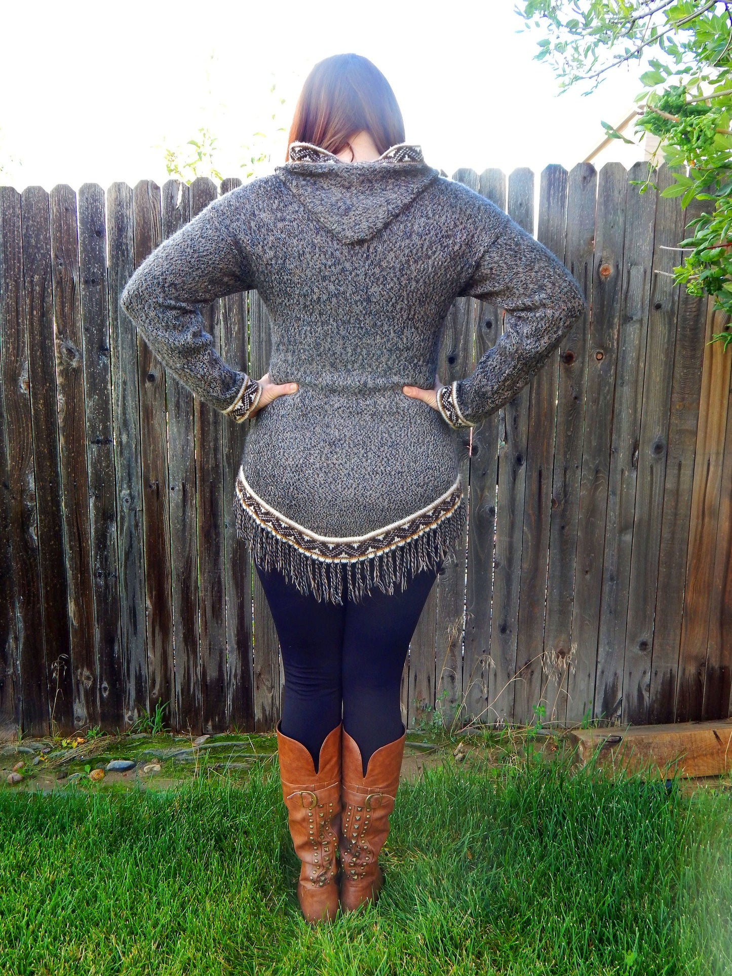 Fine Alpaca Wool Sweater Knit Pullover Perfect Gift Soft Jumper Natural Browns