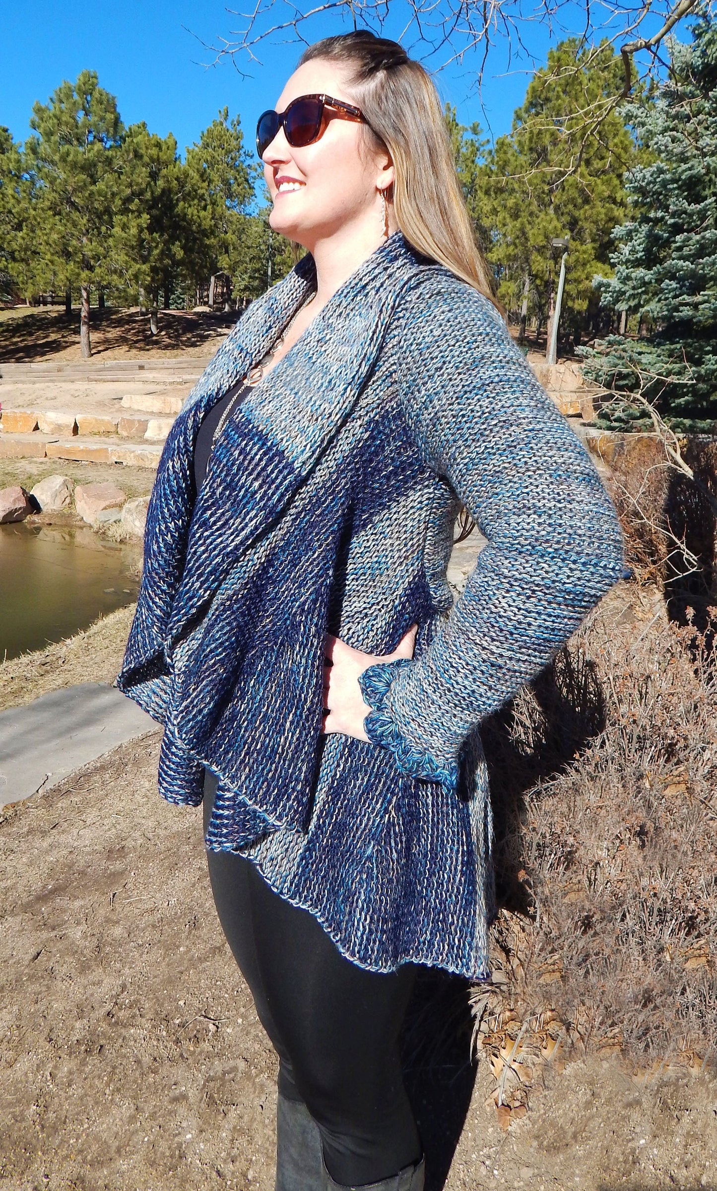 Fine Alpaca Wool Tailored Peacoat Knitted Cardigan Elegant Petticoat