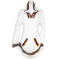 Fine Alpaca Wool Pullover Handmade Woven Sweater Soft Hypoallergenic Natural White/Browns