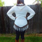 Fine Alpaca Wool Pullover Handmade Woven Sweater Soft Hypoallergenic Natural White/Browns