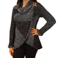 Fine Alpaca Wool Tailored Peacoat Knitted Cardigan Petticoat