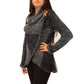 Fine Alpaca Wool Tailored Peacoat Knitted Cardigan Petticoat