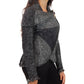 Fine Alpaca Wool Tailored Peacoat Knitted Cardigan Petticoat